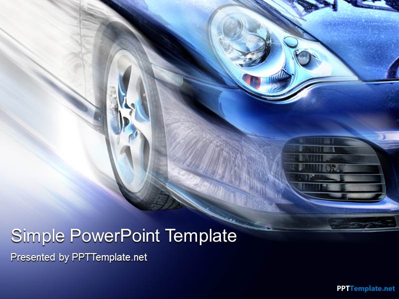Free Car Themed Powerpoint Template