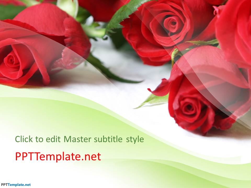 free-rose-flowers-ppt-template