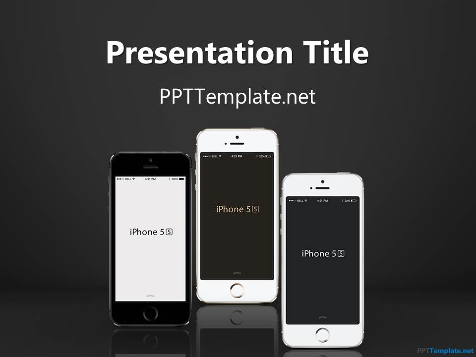 Free iPhone PPT Template