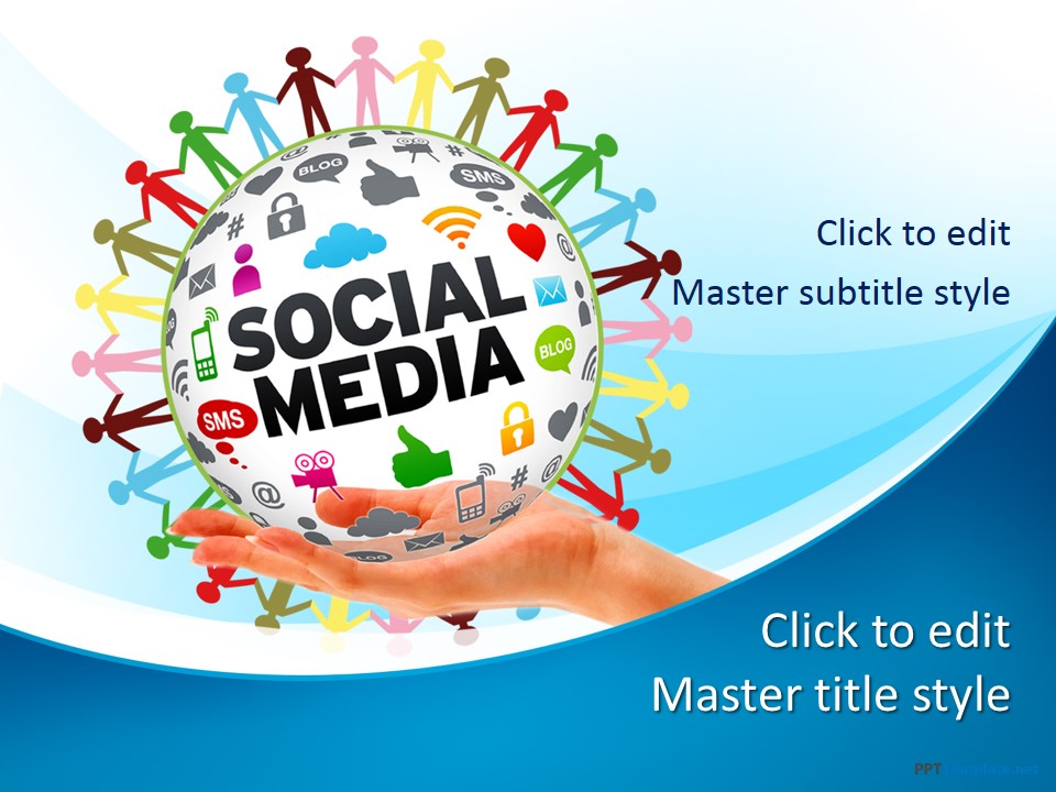 Free Social Media Ppt Template Riset