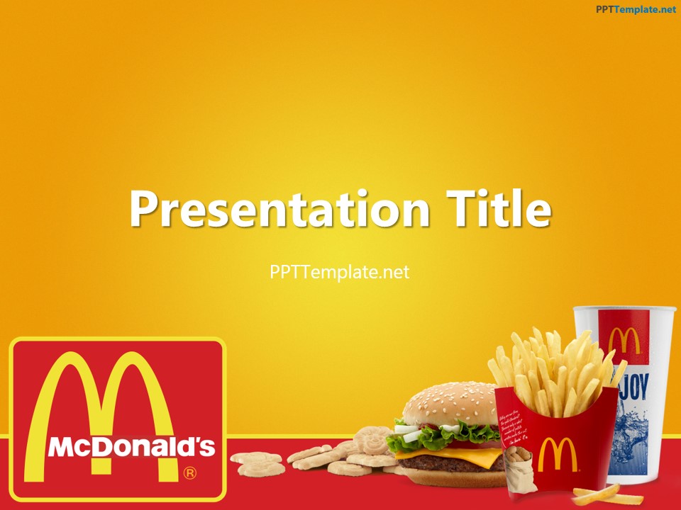 Free McDonald s With Logo PPT Template