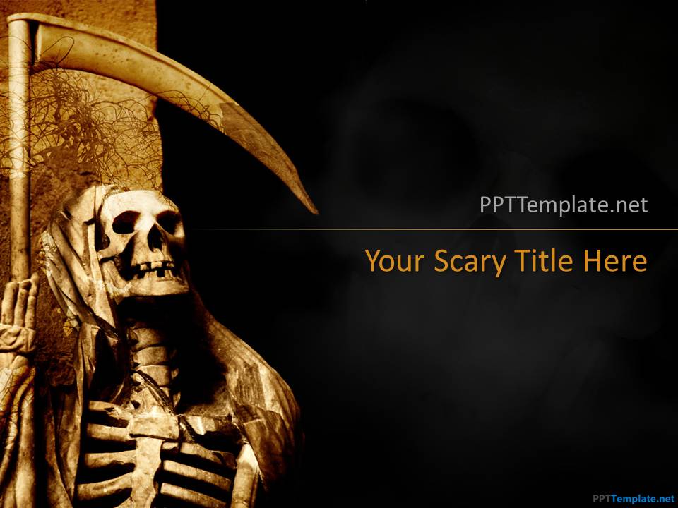 Free Skull Halloween PPT Template