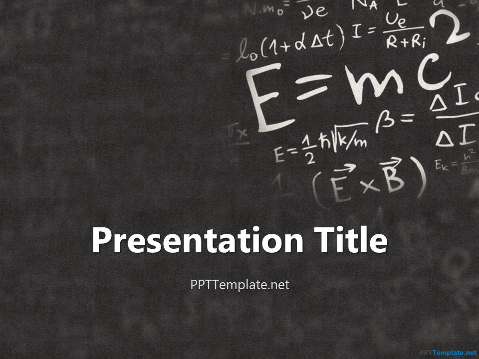 Einstein Physics PPT Template